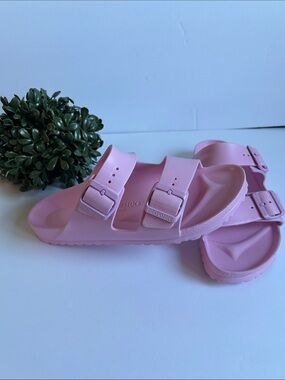 Birkenstock Two-Strap EVA Sandals in Light Pink